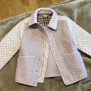 Burberry Pink Quilted Kids Jacket